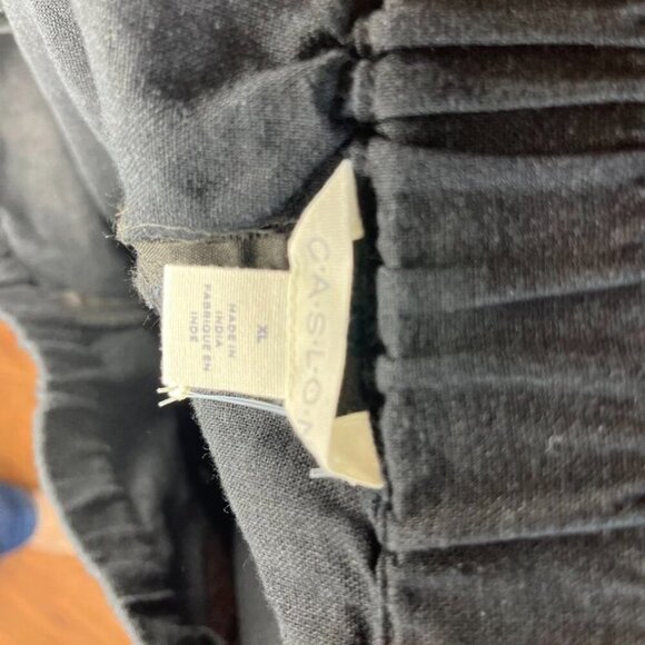 Caslon Linen Blend Wide Leg Pull-On Resort Travel Pants Black Women’s XL NWT - Picture 14 of 15